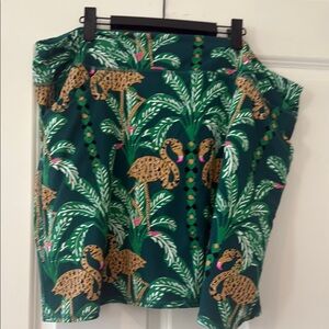 Lilly Pulitzer Maryana Evergreen 17" Skort luxletic sz XXL